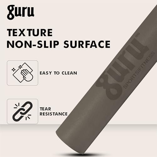 Image of GURU Eva Yoga Mat For Men & Women, Anti Slip Mat for Gym Workout