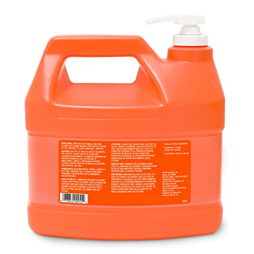 GOJO NATURAL ORANGE Pumice Hand Cleaner, 1 Gallon Quick Acting Lotion Hand Cleaner with Pumice Pump Bottle (Pack of 1) – 0955-02 - Thumbnail 2