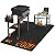 Keeswin Grill Mat 70 x 40 inch, Under Grilling Mats for Outdoor Grill, Silicone Fibreglass Heat Resistant Water Resistant Grill Mat for BBQ Grills, Fireplace, Floor, Lawn and Camping, Black