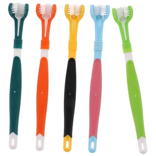 Cepillo de dientes para mascotas Mikikit pack de 5 piezas para limpieza dental de perros de casa 1
