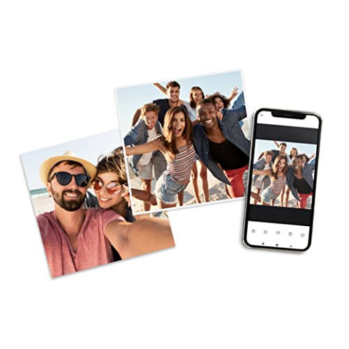Image of HP Advanced Photo Paper, Glossy, 5x5 in, 20 sheets (49V50A)