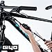 GIYO Digital Shock Pump 600 PSI – Turbo-Assist for Easy Inflation, Micro Air-Bleeder, Robust Aluminum Barrel, Comfort Grip & Braided Hose, Ideal for Fork & Rear Suspension GS-52L