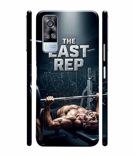Image of Last Rep Gym Motivation Quotes Printed Hard Back Case Cover & Compatible for Vivo Y51 / Vivo Y31 / Vivo Y51A (Multicolor) - D1808