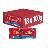 Bournviile Old Jamaica Dark Chocolate Bar 18 x 100g Full Box - Dark Chocolate With Rum Flavour Raisins - cdb
