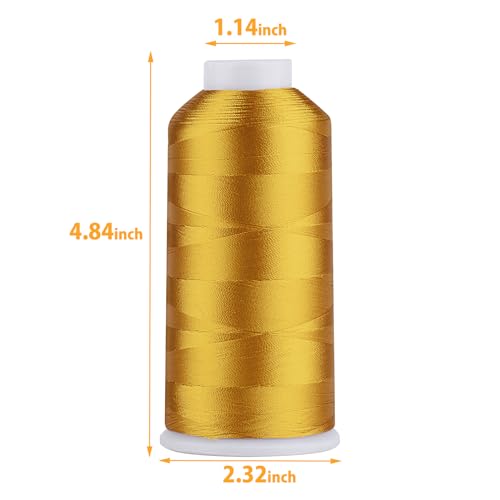 Image of Simthread Rayon Embroidery Thread 5500 Yards, 40wt 100% Rayon Viscose for Commercial and Domestic Machines - Citrus Burst 1137