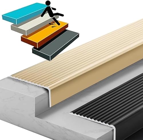 Nez de marche en aluminium imperméable pour rénover un bord d'escalier
