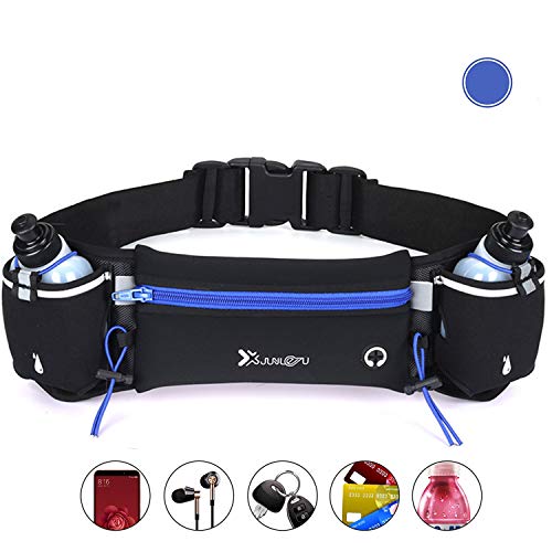 CS Force Running Pouch Belt, Runner Belt Waist Pack Adjustable Hydration Running Pouch