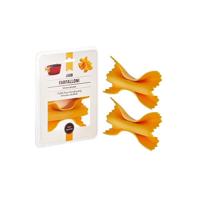 Farfalloni-Shaped Pot Holders | Pot Holders for Kitchen Cookware | Silicone Oven Grips| Fun Kitchen Gadgets | from a Collection of Different Pasta-Shaped Unique Kitchen Gadgets | by Monkey Business
