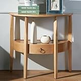 Utilisation polyvalente :Cette élégante table console pour salon peut servir de station de rangement dans le couloir pour sacs et chaussures, de table d’entrée pour exposer vos décorations, de table d’appoint dans le salon ou même de séparateur entre l’entrée et l’espace de vie. Son design multifonction s’adapte facilement à tous les espaces de la maison.