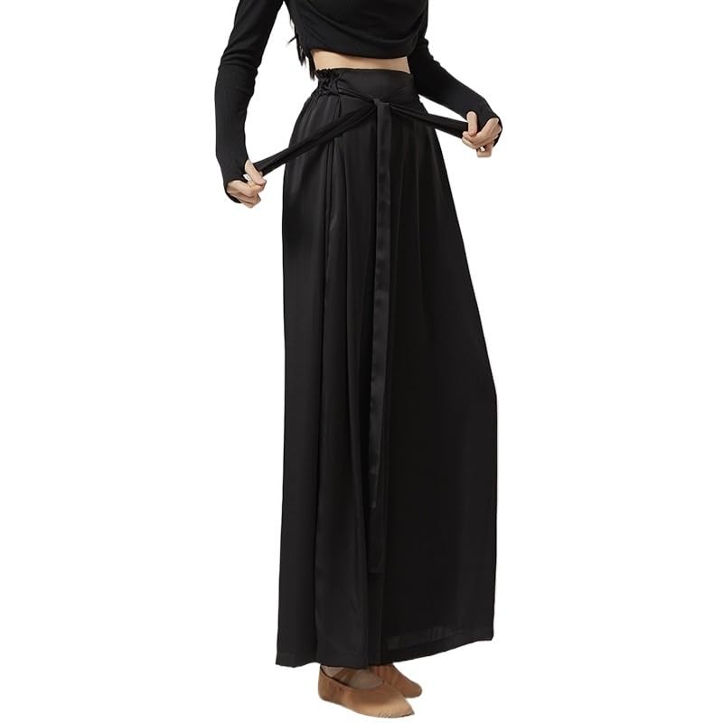 Pantalones de baile para mujer cómodos que evitan tiranteces en tu práctica moderna de pierna ancha