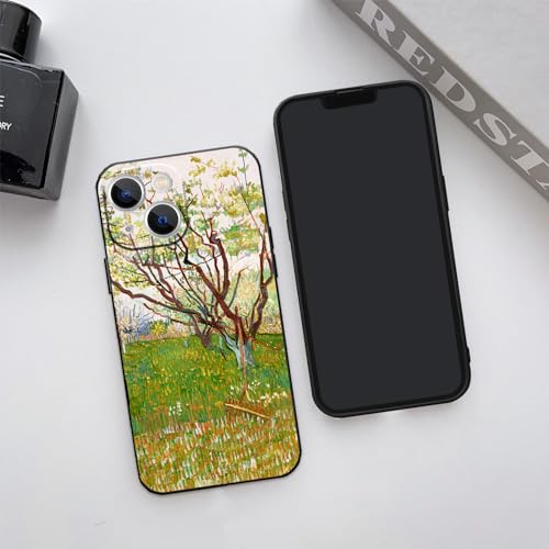 Housse iPhone 14 Plus Van Gogh Le Verger Fleuri aux finitions premium