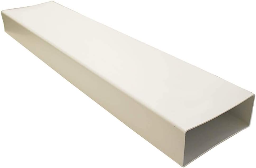Kair Rectangular Flat Ducting 220mm x 90mm - 1 Metre Length Flat Channel Pipe