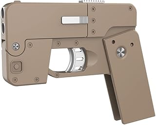 Juguete de pistola de bala suave plegable de forma de teléfono móvil, 2023 Deformación plegable de la carcasa Pistola de juguete eyectando con la organización de la caja del cartucho y las balas