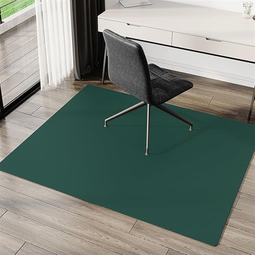 Waterproof Silicone Office Chair Mat - Dustproof & Easy to Store, 120x150cm Dark Grey Floor Protector for Home & Office, Unimpeded Sliding for All Surfaces
