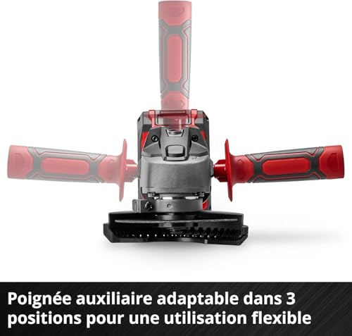 Einhell Meuleuse d'angle Ø115mm sans fil TC-AG 18/115 Li- Solo Power X-Change (18 V, Régime: 8500 trs/min, Profondeur de coupe:28 mm) Livré sans Batterie ni Chargeur
