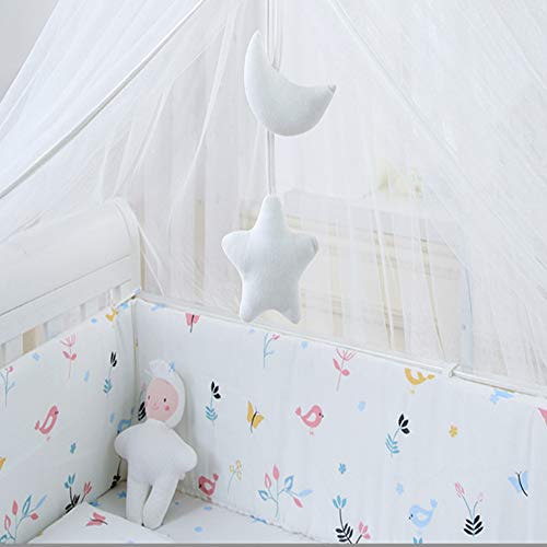 Moustiquaire de lit bébé universelle avec support blanc pour chambre - 4