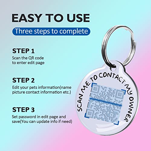 Cat Tag,Cat Tags Personalized For Pets,Small Custom Dog Name Tag,Qr Code Cat Id Tag,Free Scannable Modifiable Pet Online Profile To Prevent Lost (Champagne Gold-Prince) #TOP4