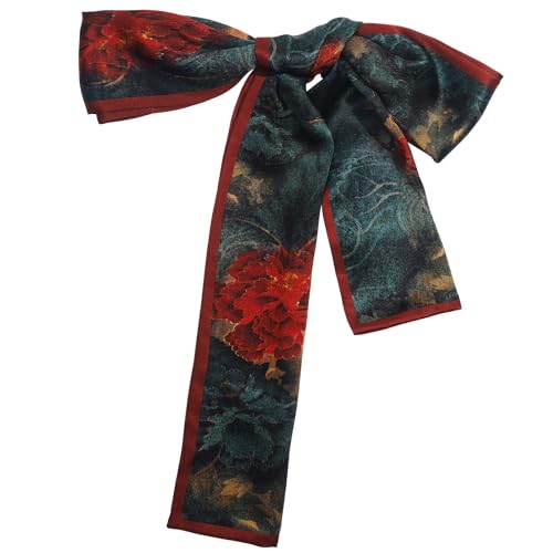 Silk Head Scarf for Women - Lightweight Fashion Hair Wrap, Neck Tie & Handbag Accessory Gift2