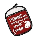 Teacher Appreciation Gift Thanks for Making Me One Smart Cookie Pot Holder Back to School Teacher Gi