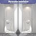 EASYWORC Frameless Pivot Shower Door 32