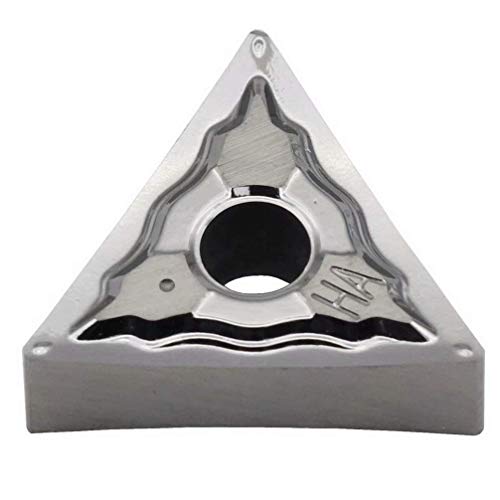 Maifix 10pcs TNMG160408-HA ZK01 Indexable Aluminum Non-Ferrous Metal CNC Finish Machining Lathe Tool Solid Cemented Carbide Tungsten Insert