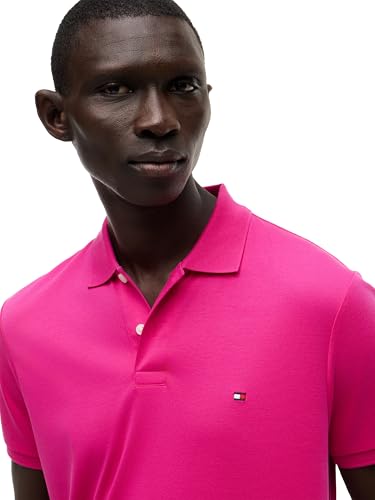 Image of Tommy Hilfiger Mens Short Sleeve Casual Polo Shirts in Regular Fit with Liquid Cotton