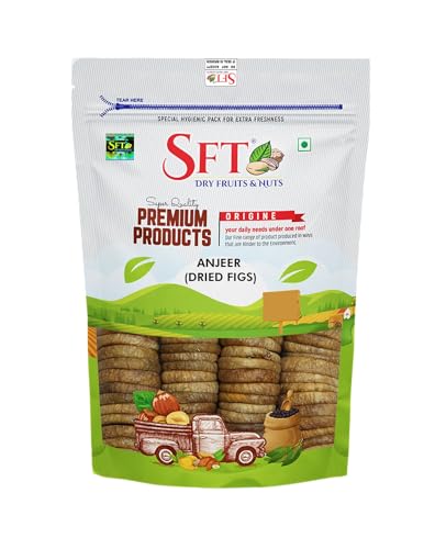 Image of SFT Premium Anjeer (Dried Figs), 500g, Rich in Calcium & Fibre, Source of Iron, Naturally Low-Fat Food