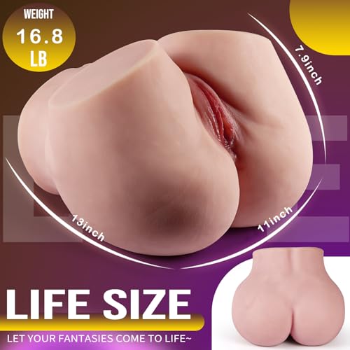 Image of 16.8LB Super Large Sexy Butt Male Masturbator Loves Sex Doll Model Mature Female Big Butt TPE Material Butt Sex Toy