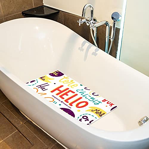 Tapis antidérapant de baignoire lavable en machine Bennigiry
