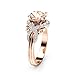 Huitan Statement Rings Champagne Cubic-Zirconia Jewelry Ring Engagement Wedding Rings Women Size 6 7 8 9 10