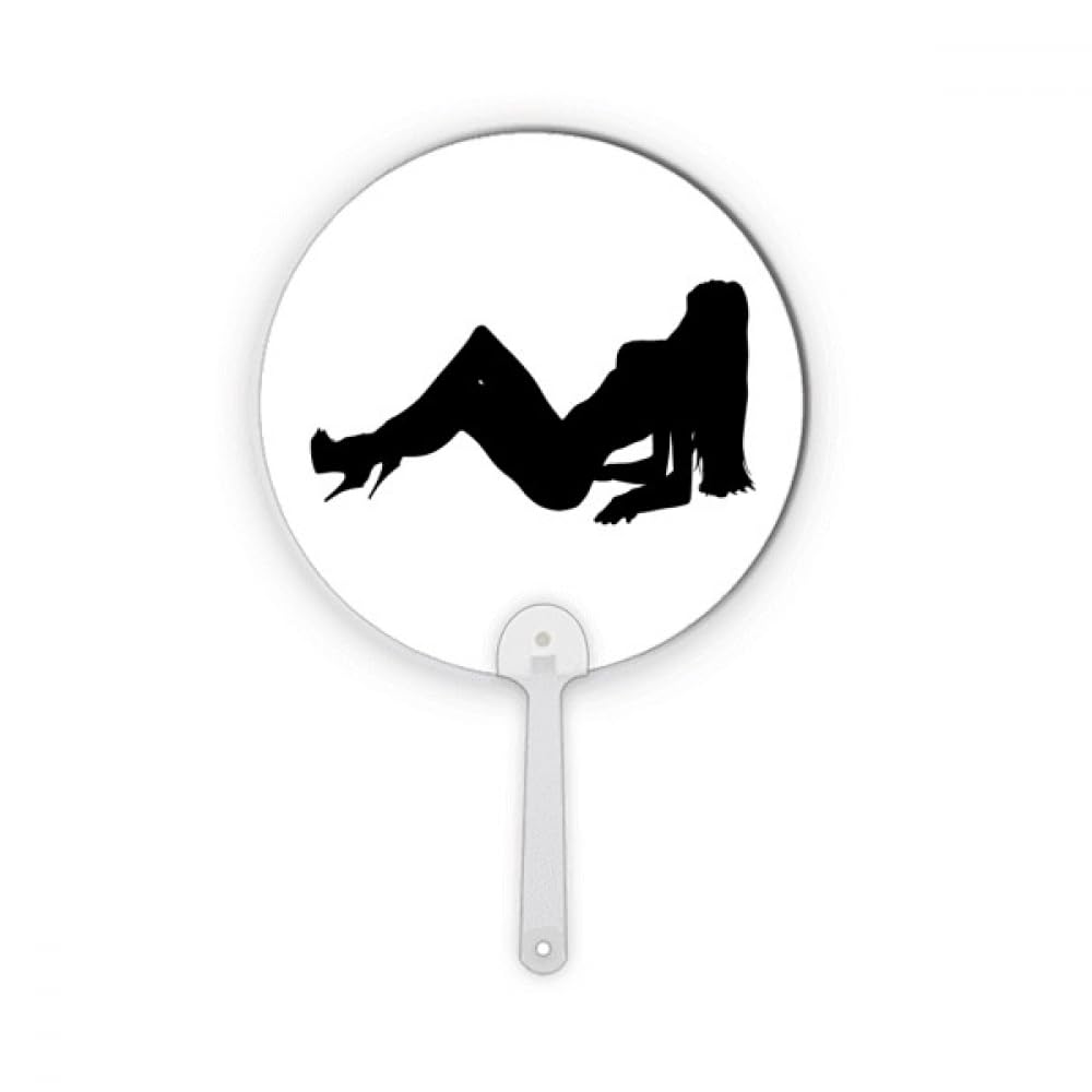 Bikini Outline Plastique Rond Portable Fan : objet déco artisanal et tendance
