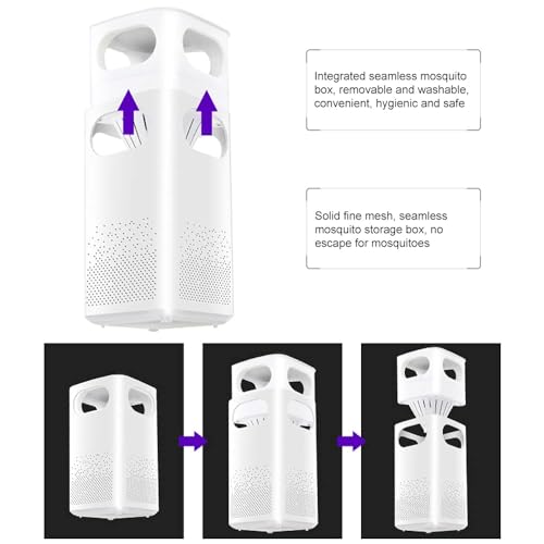 Image of International Eco Friendly Electronic LED Mosquito Killer Machine Trap Lamp, Theory Screen Protector Mosquito Killer lamp for House,USB Power Electronic Night Girls Room|Kids Room (Squ White)