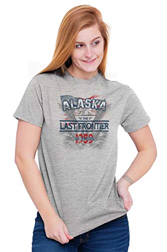 Alaska United States Of America Motto Graphic T Shirt Men Or Women Sport Grey #TOP2