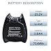 MXJFYY 25.2V 3000mAh Replacement Li-ion Battery Compatible with Miele Triflex+ HX1/HX2 HX-LA, 1010042, 11384710, AP01, AP02, HS19 Series Cordless Stick Vacuum Cleaner