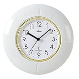  Atlanta Funk Küchenuhr Edel-Keramik Weiß - 6022
