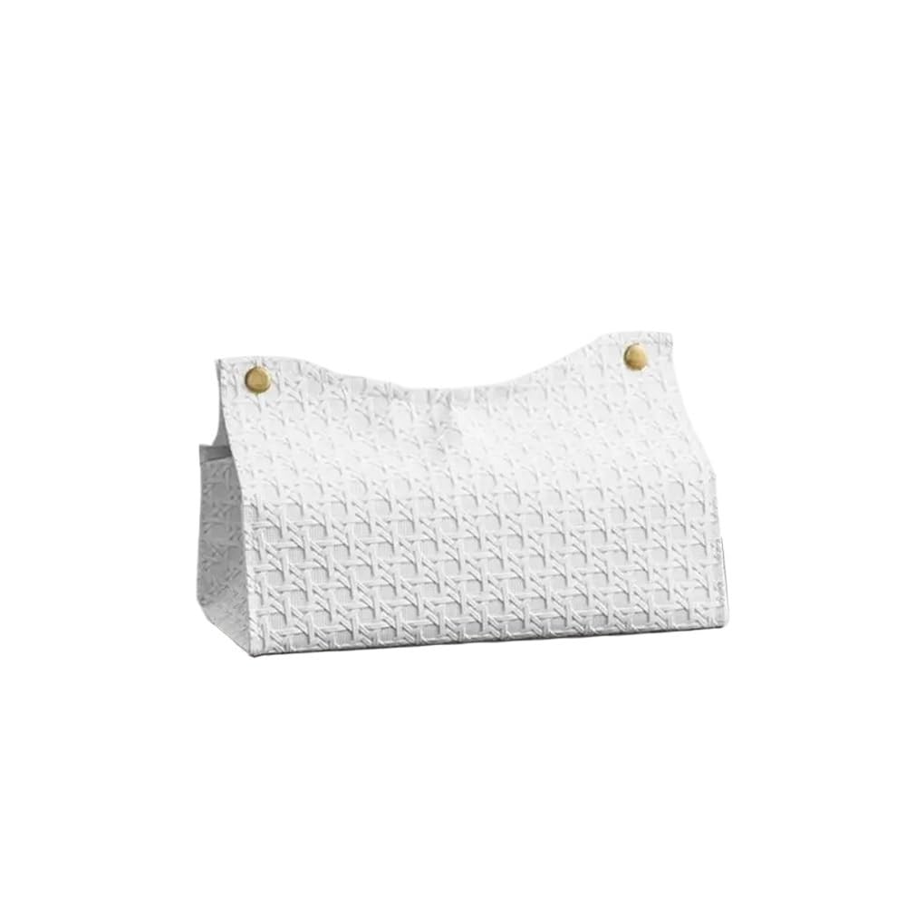 Tissue Box Cover Modern PU Leather Rectangular Holder For Bathroom(1)