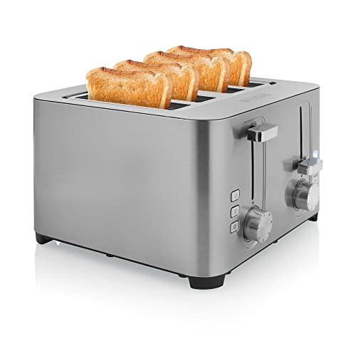 Princess 142403 Steel Toaster 4 - 7 einstellbare Stufen - 1500 W