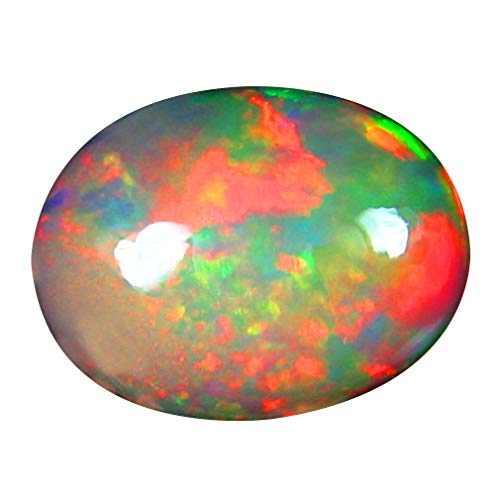 Opale éthiopienne naturelle 2.12 ct, pierre lumineuse pour bague de fiançailles