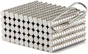 AYGYIYH 100Pieces Classic Round Stainless Steel, Nickel Magnetic Push Pins, Refrigerator Magnet, Office Magnet, Whiteboard Magnet, 4mm x 2mm image 3