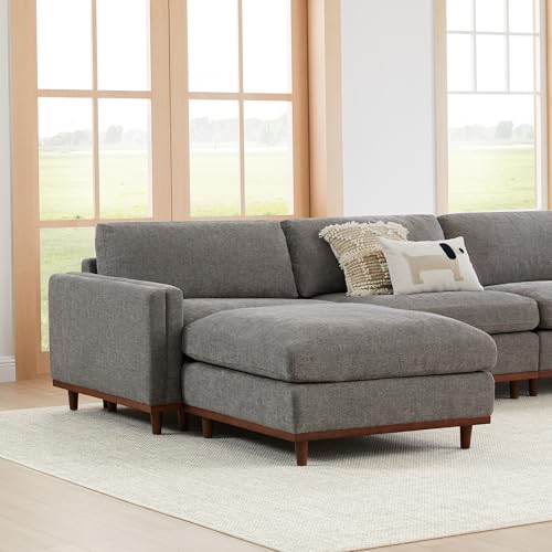 Image of CHITA 118 inch Super LargeSectional Modular Sofa, Down Filled, 5 Seat, Grey