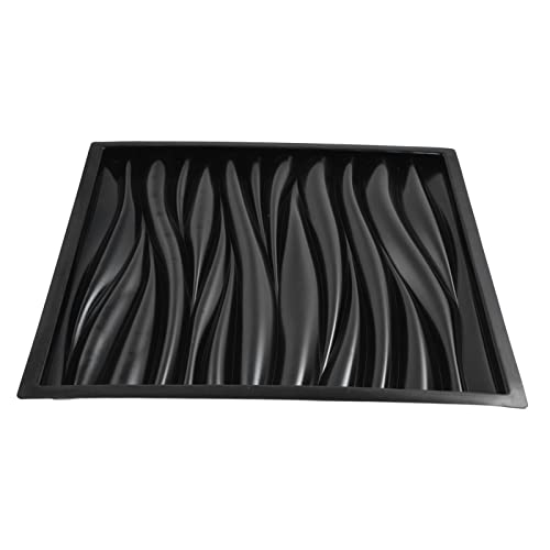 Stampi Per Calcestruzzo Stampo Per Parete a Grana Ondulata da 21,3 Pollici Stampo in Plastica ABS Stampo Per Cemento 3D Decor Per Gesso O Cemento, Decorazione della Casa del Cortile della Parete