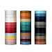Molshine 35 Rolls(0.4inX3.3ydX24rolls,0.4inX2.2ydX8rolls,0.5inX2.2ydX3rolls) Washi Masking Tape, Sticky Paper Tape for DIY, Decorative Craft, Gift Wrapping, Scrapbook- Grid Solid Color Series