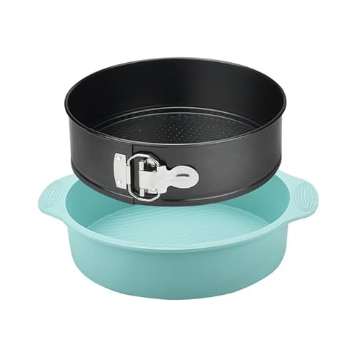 Aunewmei 9”Springform Pan Round Cake Baking Pans with Removable Bottom