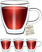 Algopix Similar Product 19 - Epar Glass Espresso Cups  Set of 4