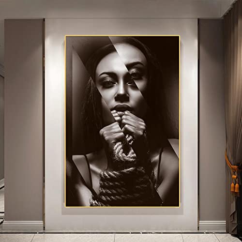 Affiches et impressions nordique toile 50x70 déco sexy dame peinture abstraite