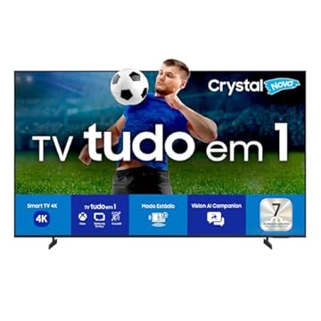 Samsung Smart TV 58" Crystal UHD 4K U8500F 2025, Xbox Cloud Gaming, Canais Gratuitos, 7 Anos de Atualização, AI Energy Mode, Alexa integrada