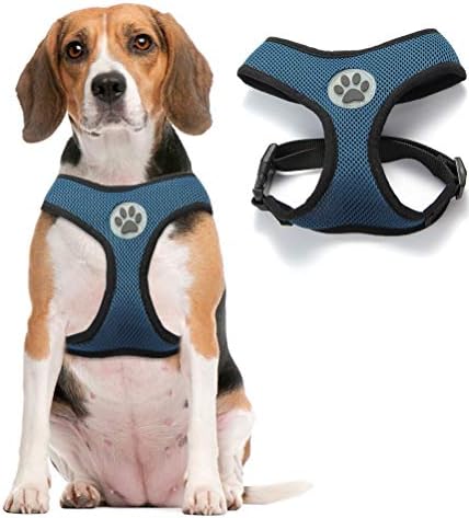 BINGPET Soft Mesh Dog Harness Pet Walking Vest Puppy Padded Harnesses Adjustable