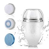 ❤La exfoliación suave y la limpieza profunda❤ Cabezal de cepillo de 3 estilos se puede reemplazar. Uno es el cepillo de silicona para masaje facial suave y cómodo para pieles secas y sensibles y todo tipo de pieles. El segundo es el cabezal de cepillo de cerdas suaves Adopte un limpiador de cepillo de limpieza suave de 0.05 mm para una limpieza profunda diaria exfoliante del acné. El tercero es el cabezal del cepillo de cerdas de 0.075 mm para una limpieza profunda y dura de de la espinilla.