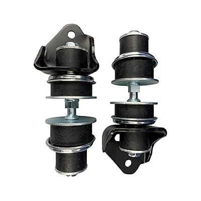 Front Engine Mount Kit with Brackets for 1955 1956 1957 Chevy Bel Air SBC V-8 Engines 400-6897, 400-6902