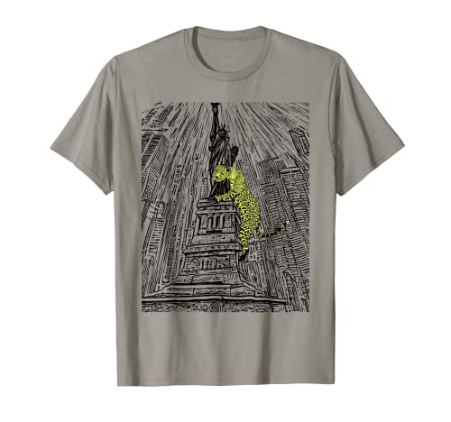 Statue de la Liberté Léopard T-Shirt